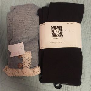 Leggings + bonus leg warmers